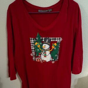 Women's Christmas holiday top